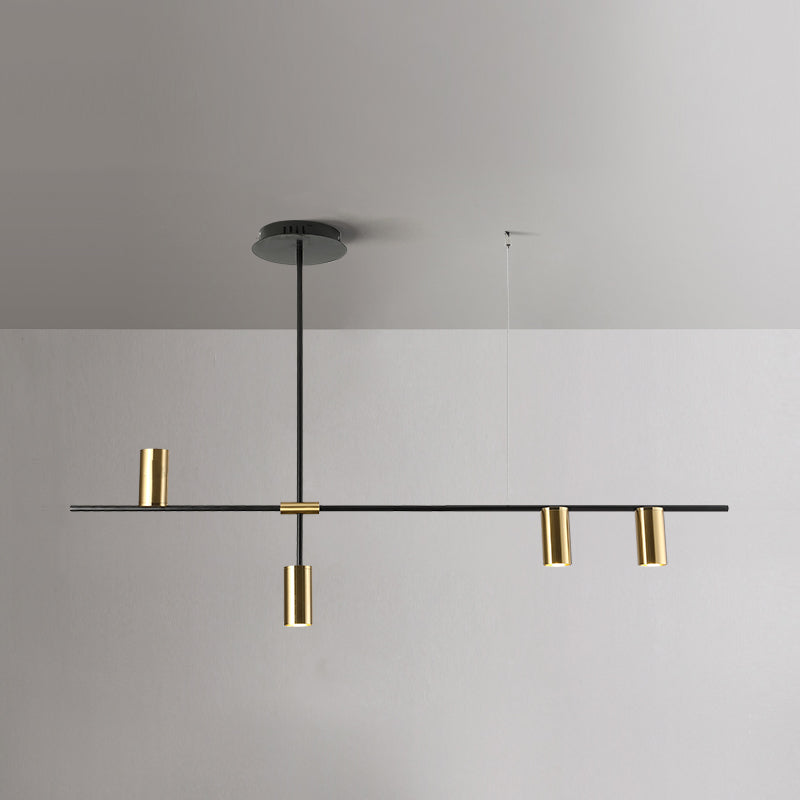 Luci a sospensione contemporanea Luci dell'isola cilindri Metal per l'isola della cucina