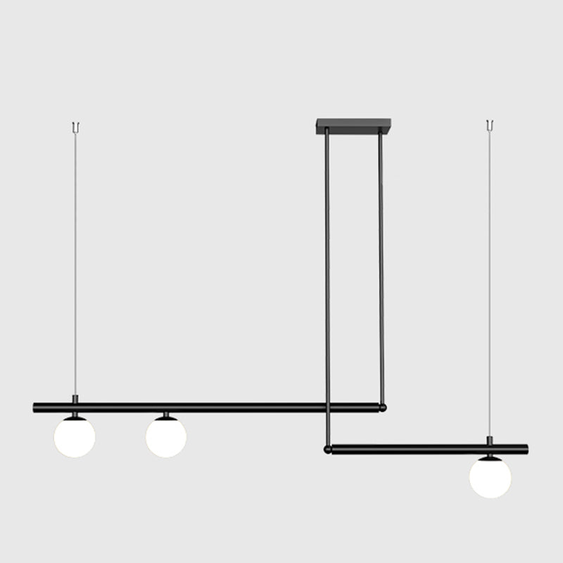 Moderne Stil sphärischer Anhänger Lichter weiße Glashängeanhänger Lichter