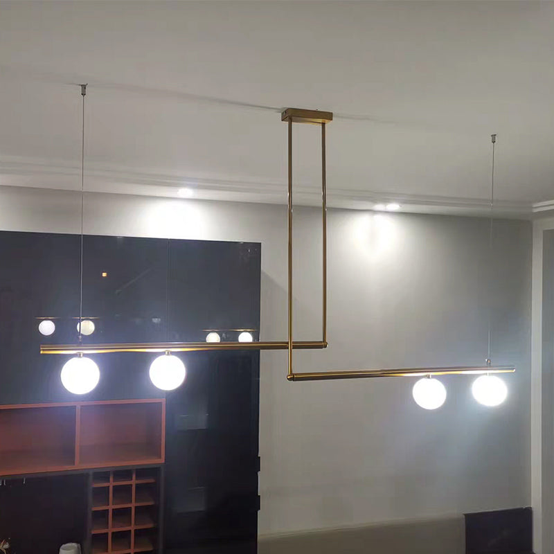 Moderne Stil sphärischer Anhänger Lichter weiße Glashängeanhänger Lichter