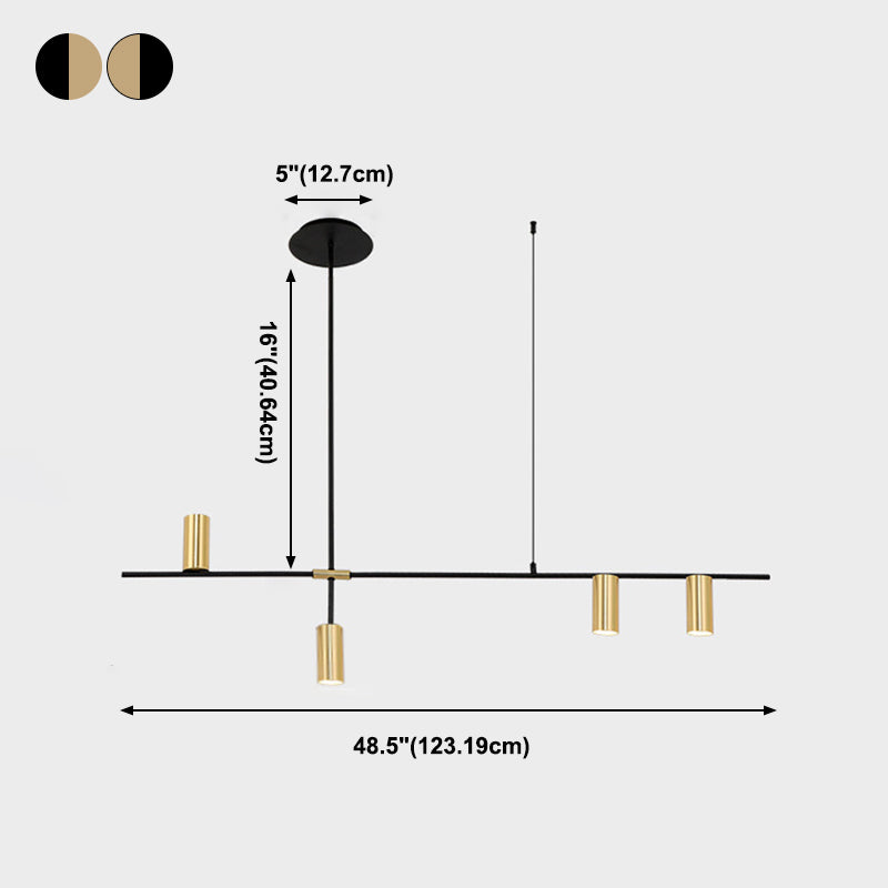 Moderner Stilzylinder hängende Anhänger Lichter Metall Anhänger Beleuchtungskörper