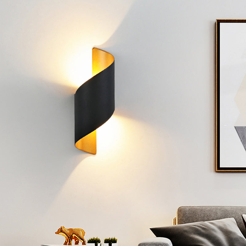 Unique Shade Metal Wall Sconce Modern Style 1-Light Wall Lighting Fixtures