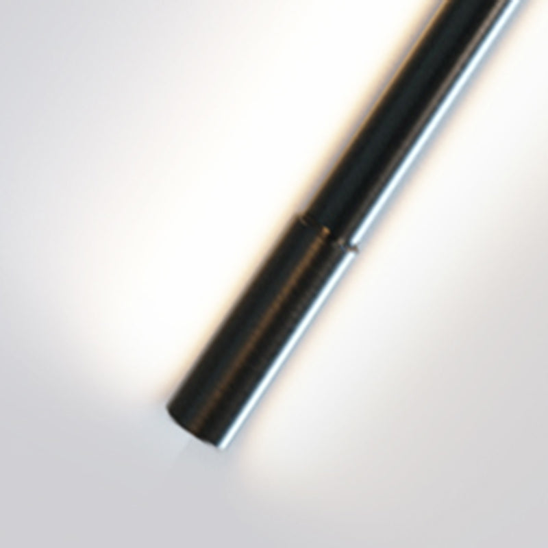 Linear Shade Metal Wall Sconce Modern Style 2- Lights Wall Mount Light Fixture in Black