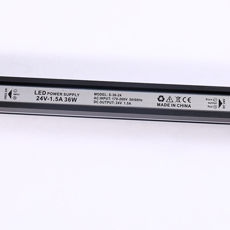 Linearer Schatten Metall Wandleuchter moderner Stil 1-Licht-Wandmontage Leuchte in Schwarz