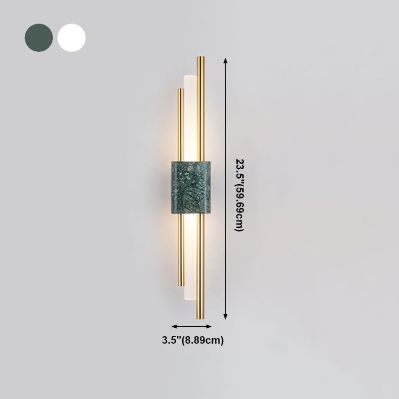 Metal Linear Shade Wall Sconce Modern Style 1 Light Wall Mount Light Fixture