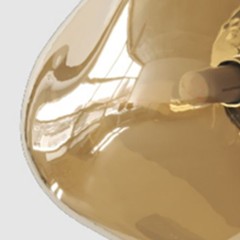 Minimalist Rock Shaped Wall Lamp Hand-Blown Glass 1-Light Foyer Sconce Light