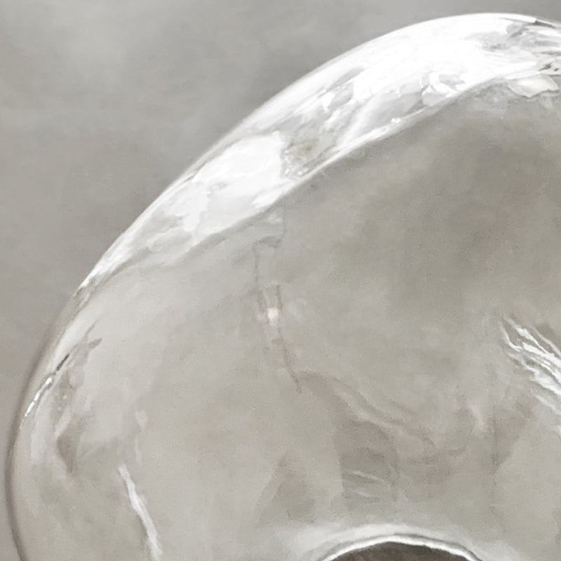 Minimalist Rock Shaped Wall Lamp Hand-Blown Glass 1-Light Foyer Sconce Light