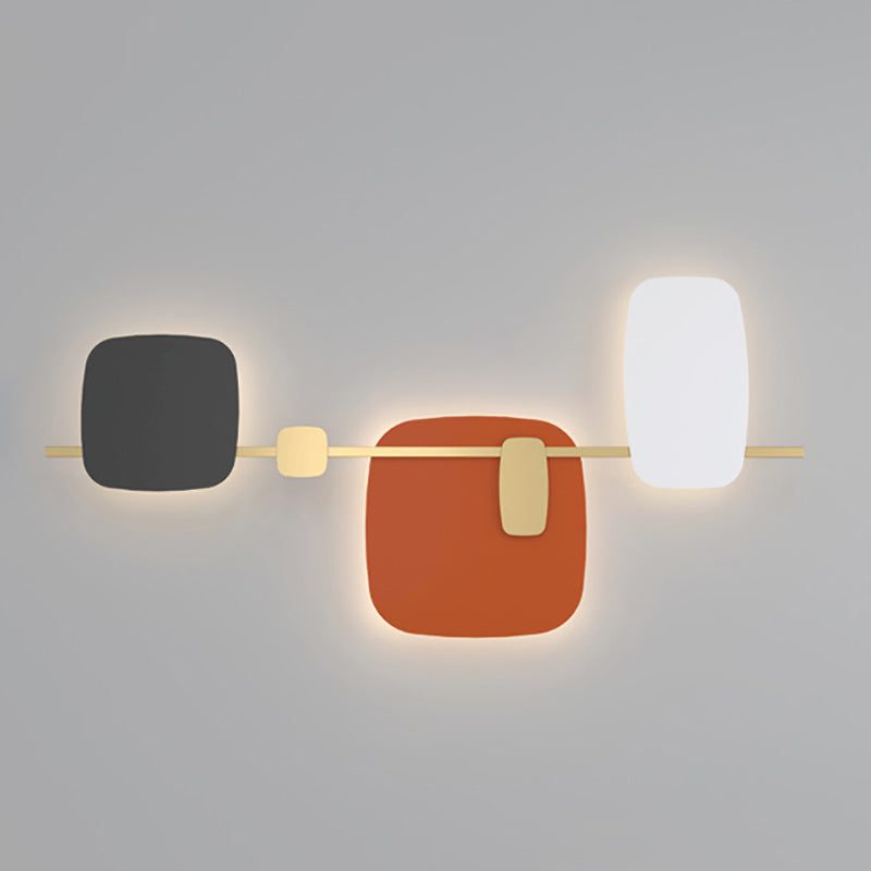 Luces de pared de forma de geometría de lámparas de pared de metal de estilo moderno