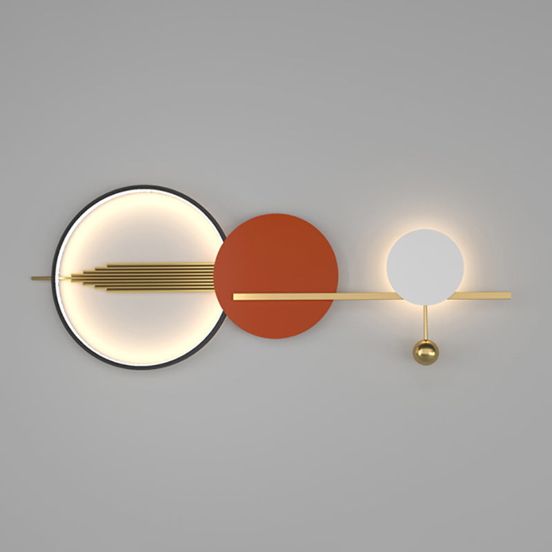 Luces de pared de forma de geometría de lámparas de pared de metal de estilo moderno