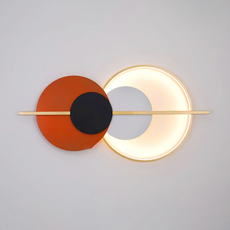 Luces de pared de forma de geometría de lámparas de pared de metal de estilo moderno