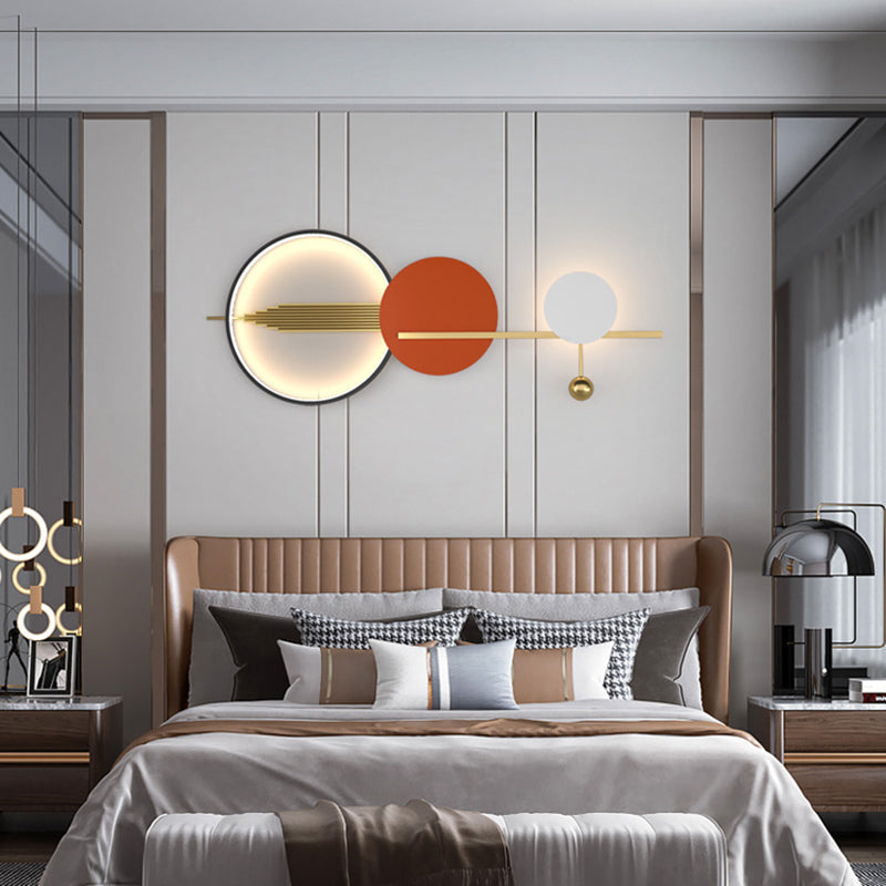 Luces de pared de forma de geometría de lámparas de pared de metal de estilo moderno