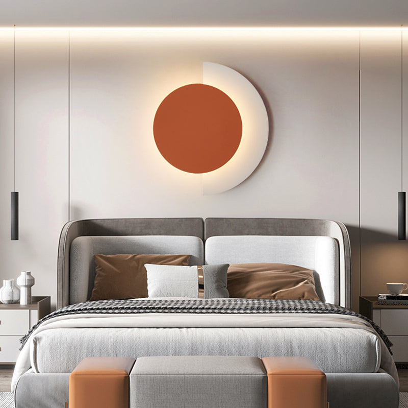 Luces de pared de metal de forma redonda lámparas de pared de estilo moderno