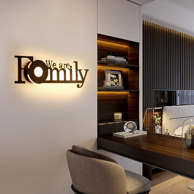 Unique Shape Wall Light Modern Style Metal Single Light Wall Mounted Light Fixture