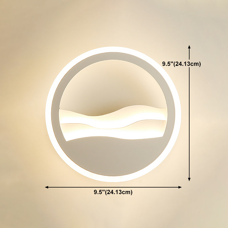 Unique Shape Wall Light Modern Style Metal Single Light Wall Mounted Light Fixture