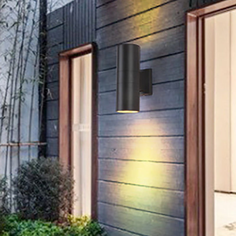 2 Lights Tube Wall Lights Modern Style Metal Wall Mounted Lamps