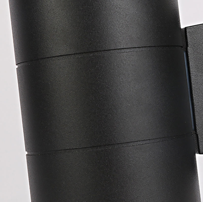 2 Lights Tube Wall Lights Modern Style Metal Wall Mounted Lamps