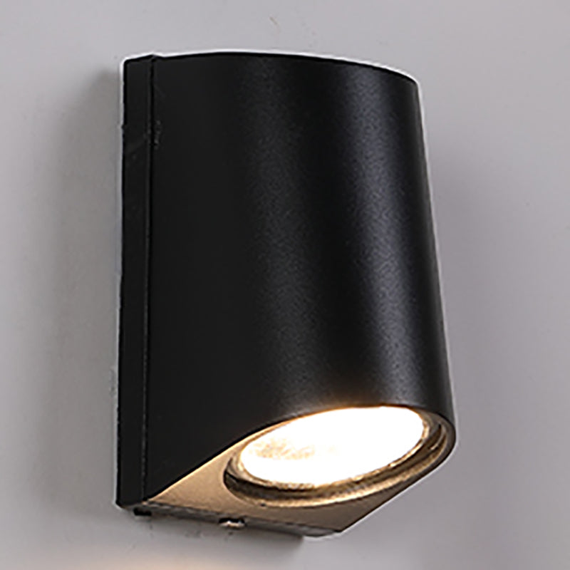 Multi Lights Geometric Wall Lights Modern Style Metal Wall Washer Sconce in Black