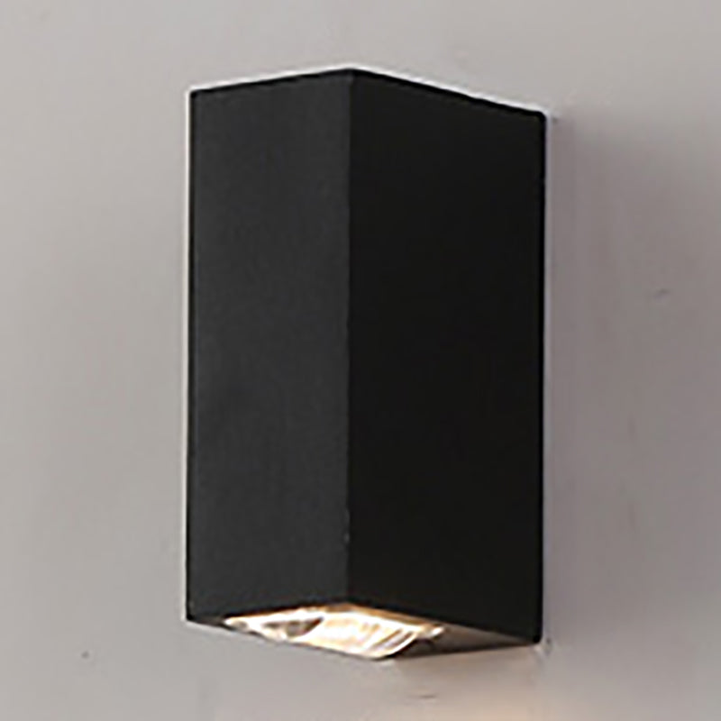 Multi Lights Geometric Wall Lights Modern Style Metal Wall Washer Sconce in Black