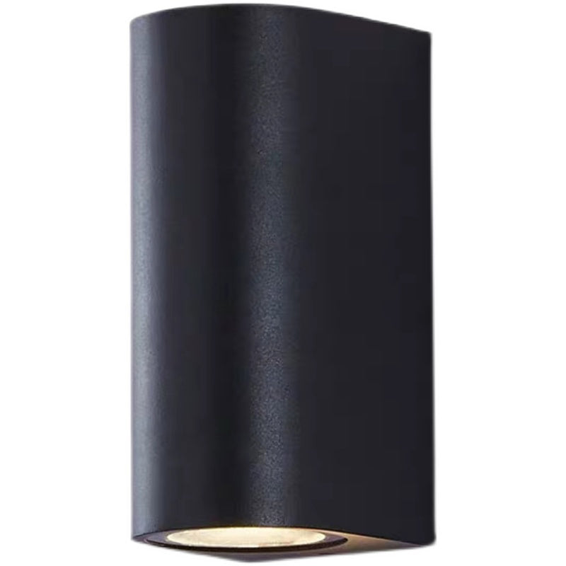 Multi Lights Geometric Wall Lights Modern Style Metal Wall Washer Sconce in Black