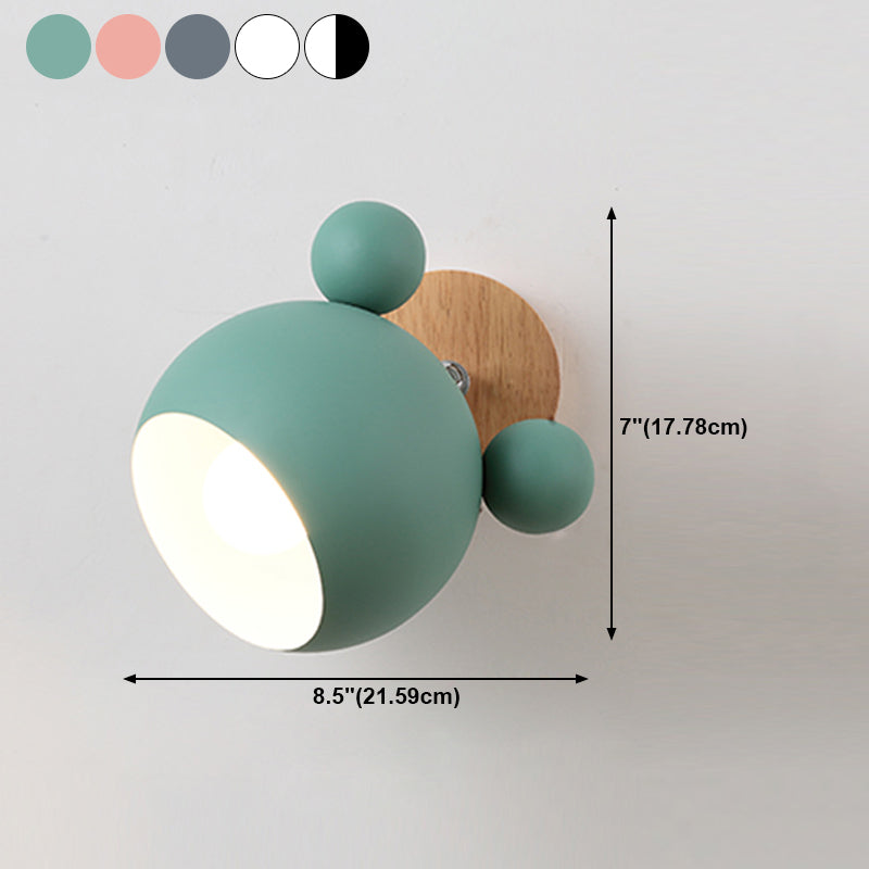 1 Light Wall Sconce Modern Style Metal Wall Lighting for Living Room