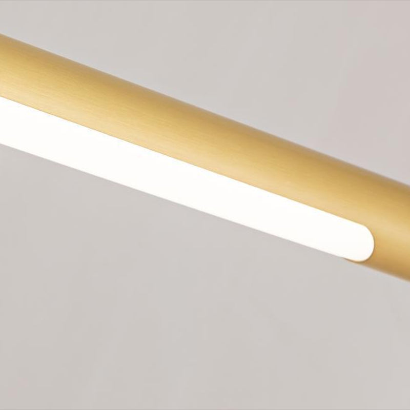 Metal Linear Shape Wall Mount Lighting Modern 1 Light Mirror Wall Mounted Light Fixture