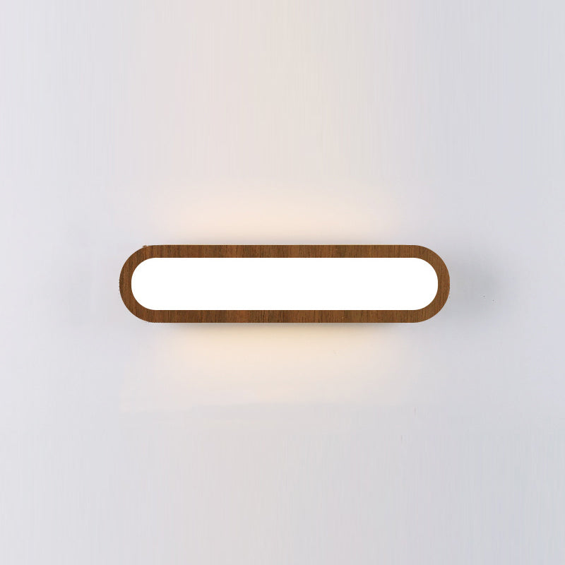 Modern Wooden Wall Sconce Simple LED Bathroom Vanity Lighting Fixtures