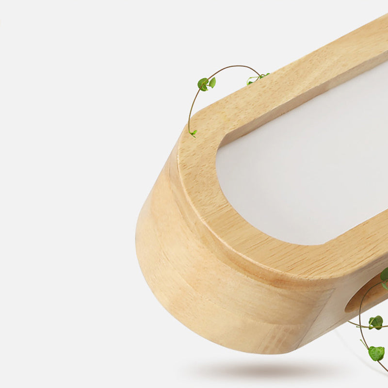 Modern Wooden Wall Sconce Simple LED Bathroom Vanity Lighting Fixtures