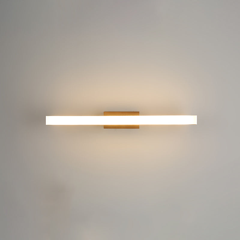 1 luces de pared de tocador lineal ligero luces de espejo de tocador de madera de estilo moderno