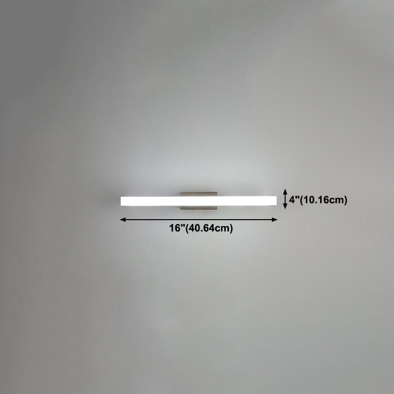 1 luces de pared de tocador lineal ligero luces de espejo de tocador de madera de estilo moderno