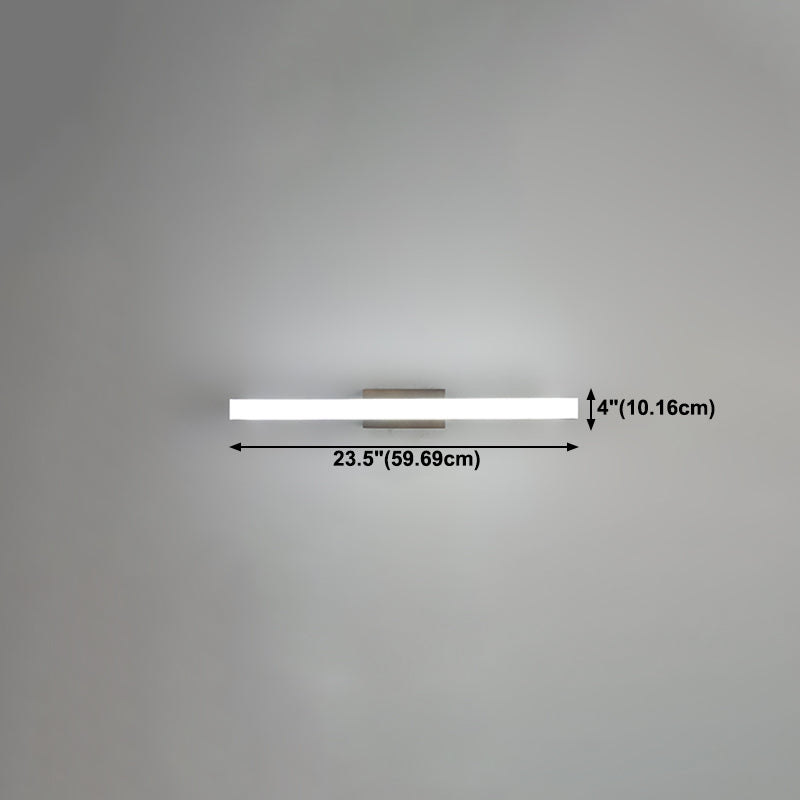 1 luces de pared de tocador lineal ligero luces de espejo de tocador de madera de estilo moderno