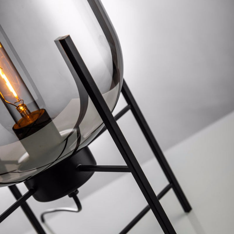 Geometric Shape Glass Table Lamp Modern Style 1 Light Table Lamp Fixtures