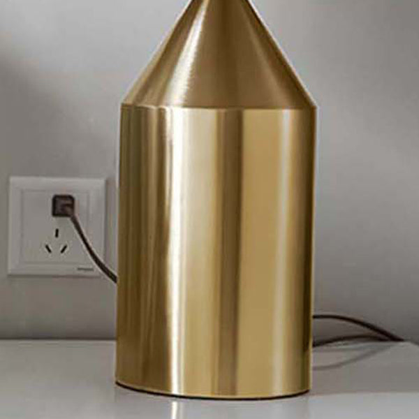 Round Shape Metal Table Lamp Modern Style 1-Light Table Lamp Fixtures