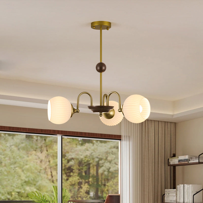 Schüssel Schatten hängen hellem moderner Stil weißer Glas Kronleuchter für Wohnzimmer
