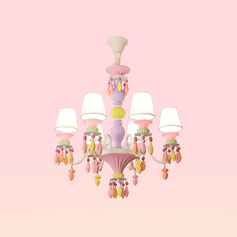 Multi Head Chandelier Light Macron Colorful Pendant Light for Child Room