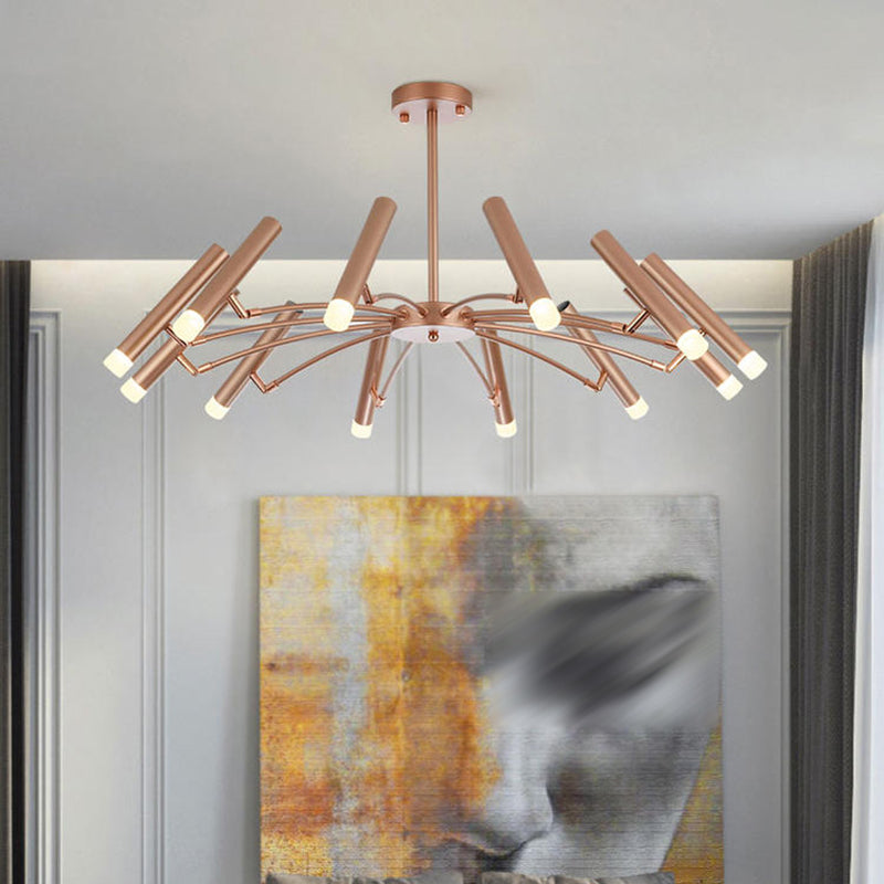 Verstellbarer moderner Kronleuchterbeleuchtung Metallheizlicht für Wohnzimmer