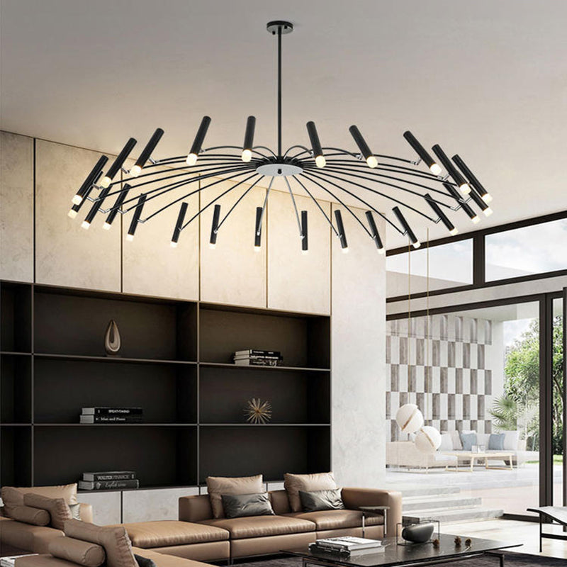 Verstellbarer moderner Kronleuchterbeleuchtung Metallheizlicht für Wohnzimmer