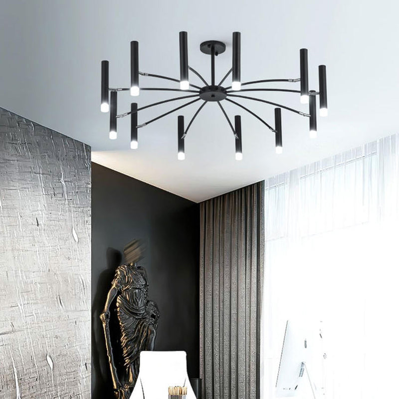 Verstellbarer moderner Kronleuchterbeleuchtung Metallheizlicht für Wohnzimmer