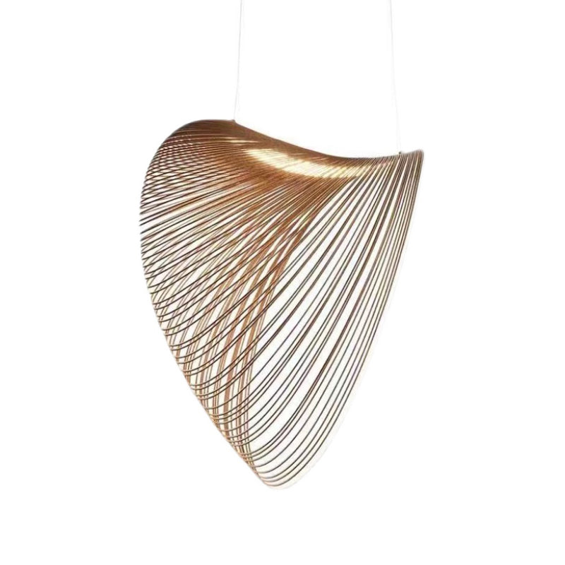 Tornado Pendant Light Fixture Designer Style Wooden Living Room Suspension Lamp