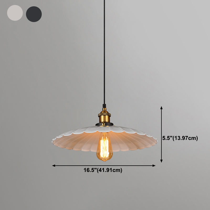 Suspension Pendant Light Industrial-Style Metal Hanging Ceiling Light