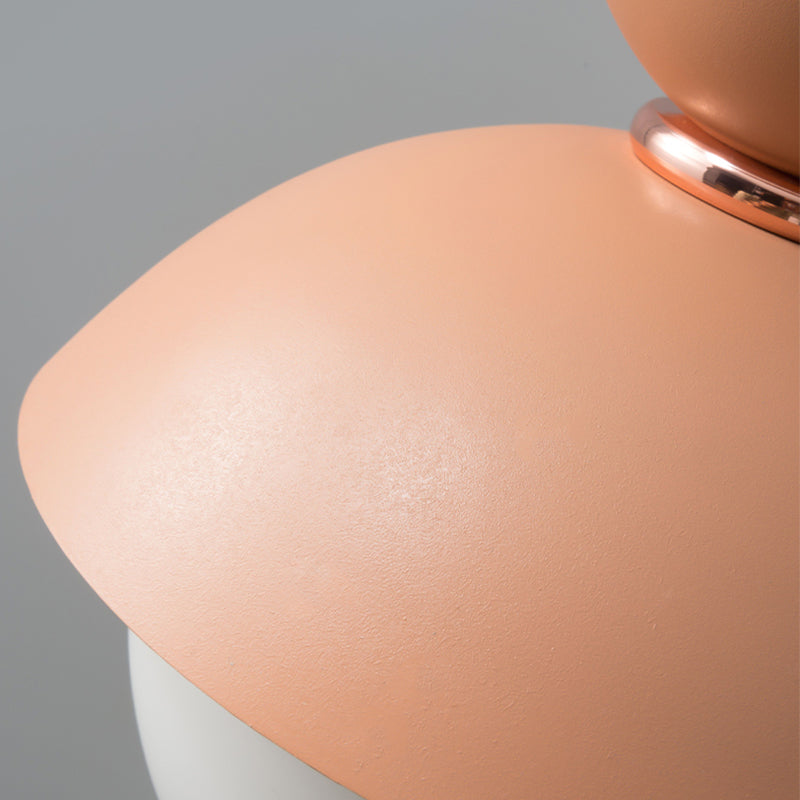 Round Shape Metal Hanging Light Nordic Macarons Style 1 Light Hanging Mounted Lights