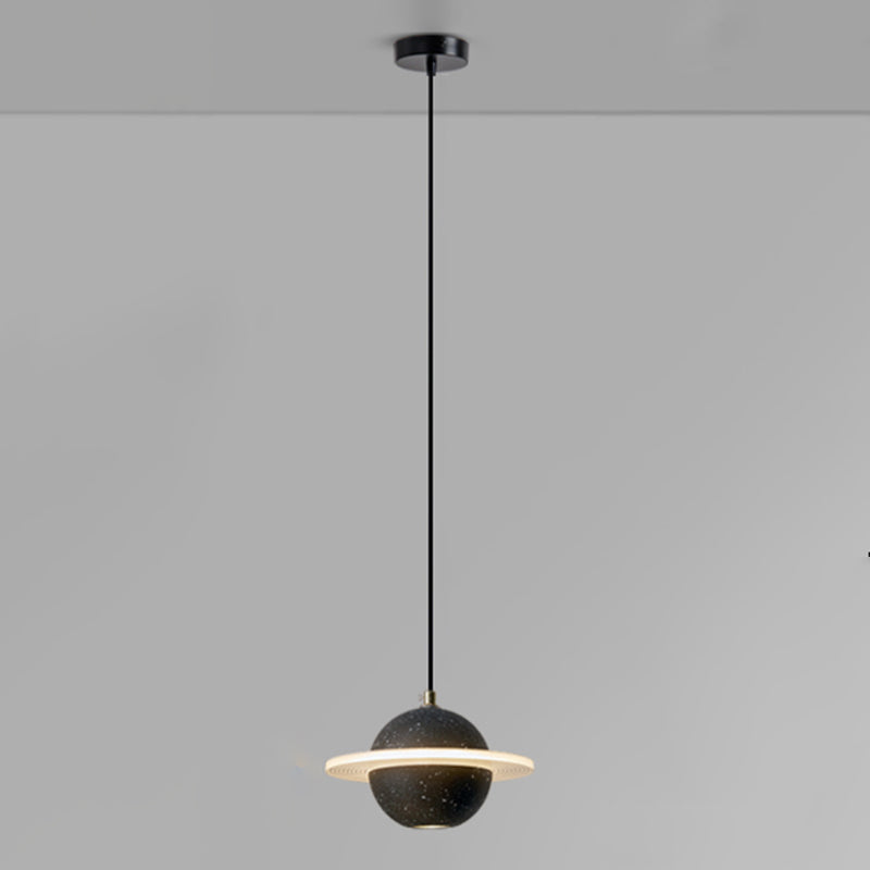 Modern Style Spherical Shape Pendant Lighting Cement Pendant Light for Bedroom