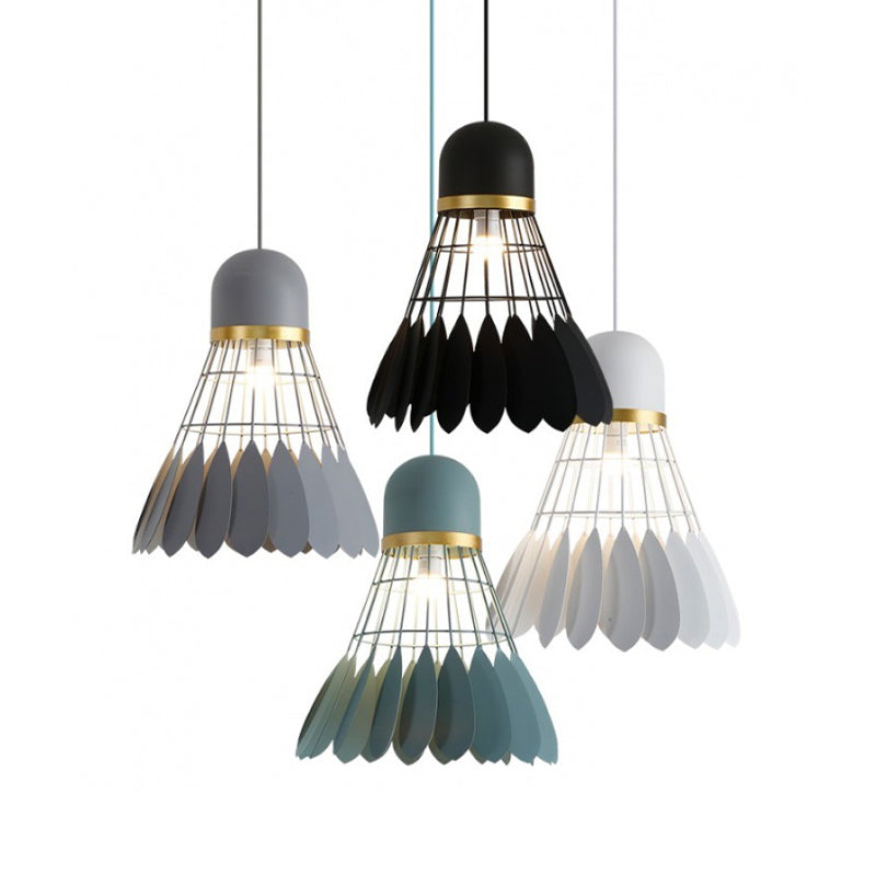 Badminton Form Metall Hanging Light Nordic Macarons 1 hängende Lichter montiert