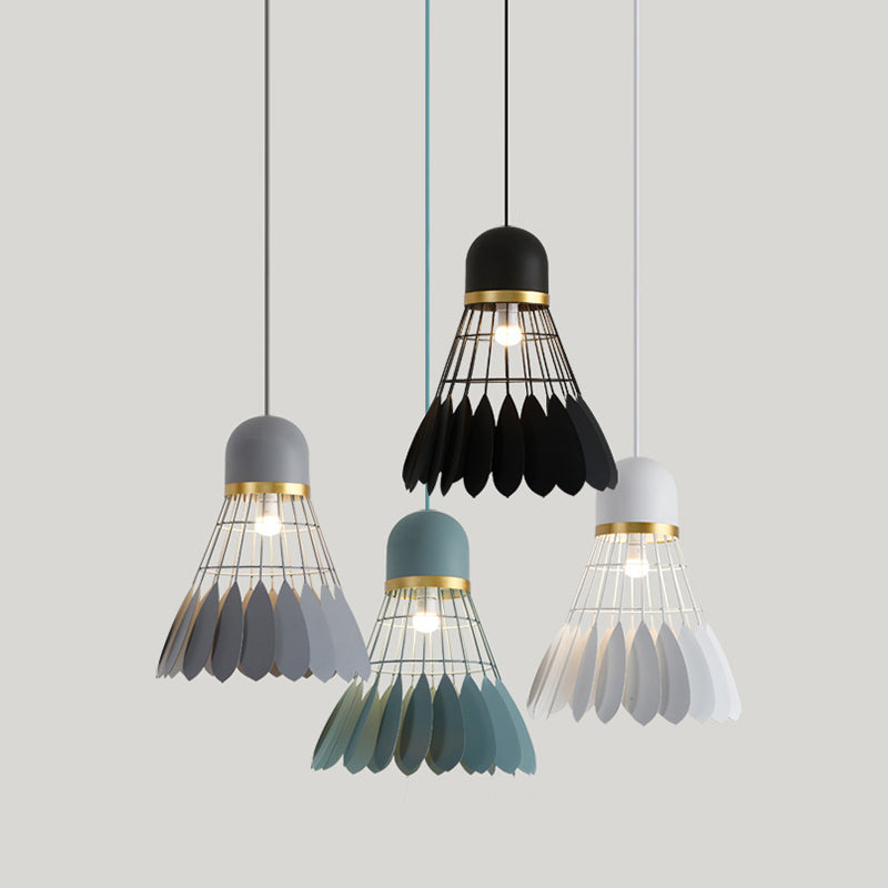 Badminton Form Metall Hanging Light Nordic Macarons 1 hängende Lichter montiert