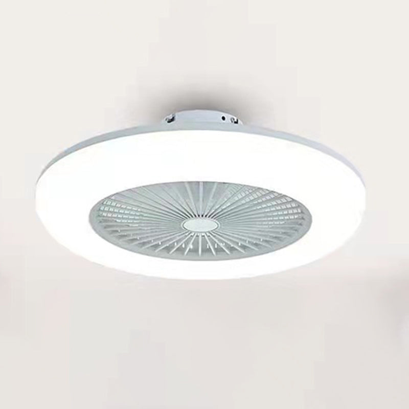 Metal Ceiling Fan Lamp Modern Style LED Ceiling Light for Bedroom