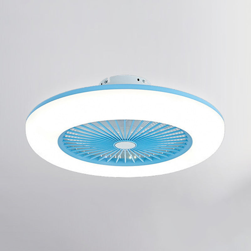 Metal Ceiling Fan Lamp Modern Style LED Ceiling Light for Bedroom