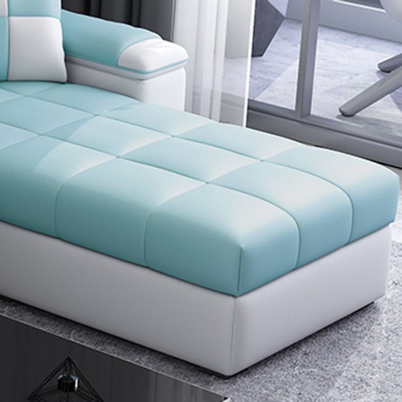 Braccio cuscino bianco/blu cuscinetto cuscinetti mobili sezionali