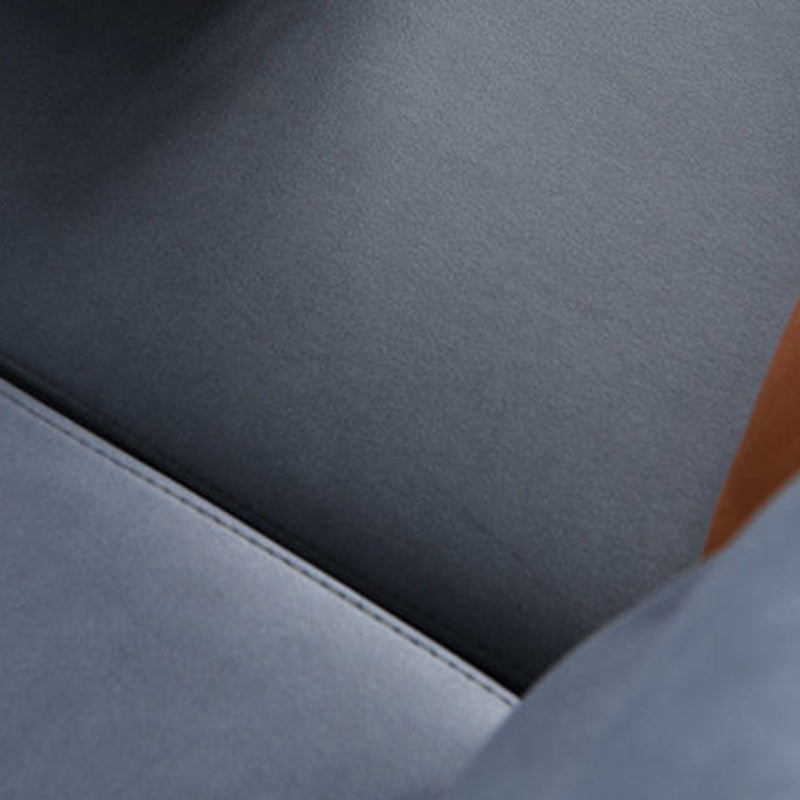 Pelle finta del braccio quadrato 102,36 "d x 62,99" w sezionali H 29.53 "con archiviazione