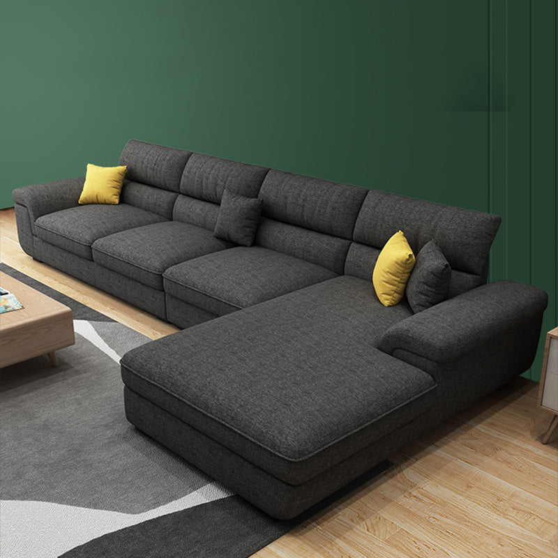 Modern reversibile Chaise divano con braccio svasato per soggiorno 37.4 "