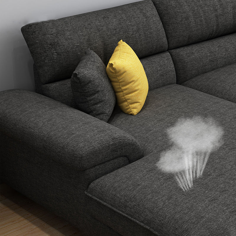 Modern reversibile Chaise divano con braccio svasato per soggiorno 37.4 "