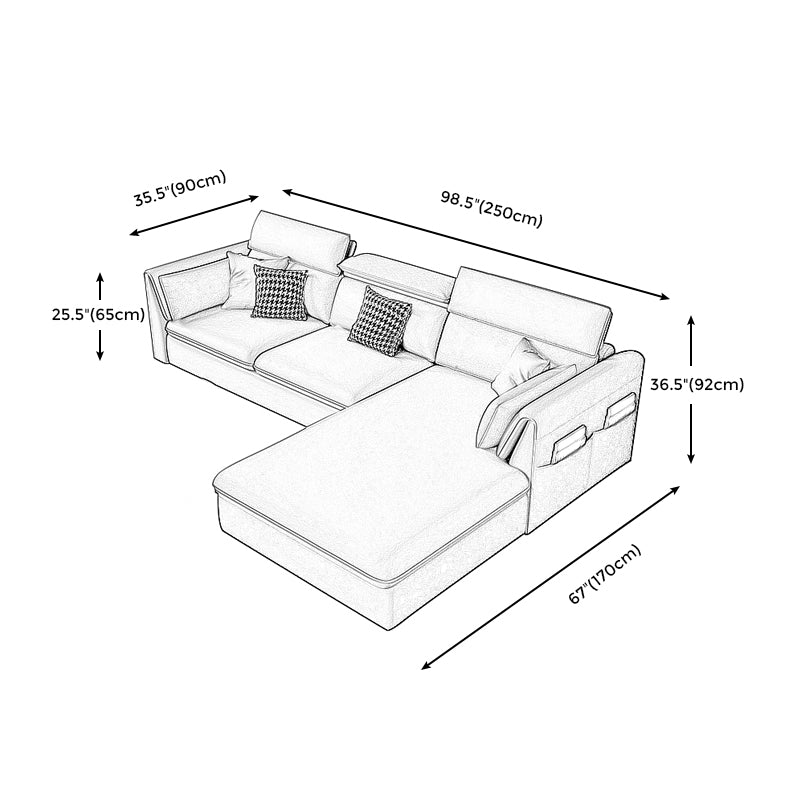 Moderno divano braccio top con cuscinetto in vetro in pelle con pentola con cuscinetto
