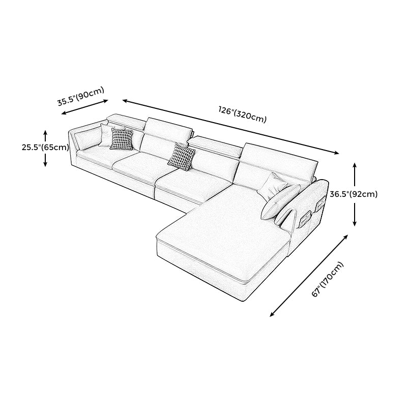 Moderno divano braccio top con cuscinetto in vetro in pelle con pentola con cuscinetto